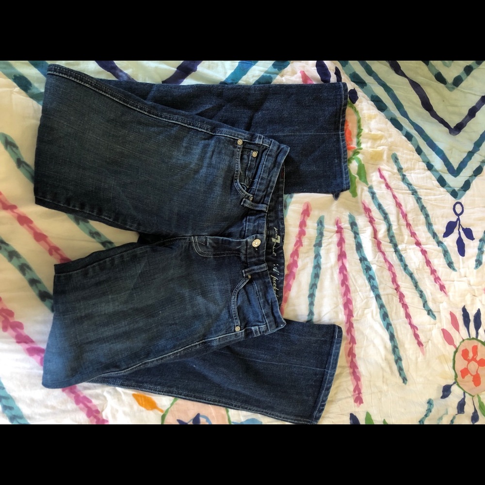 7 For All Mankind “A” pocket bootcut jeans